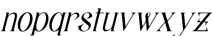 Firorah Italic Font LOWERCASE
