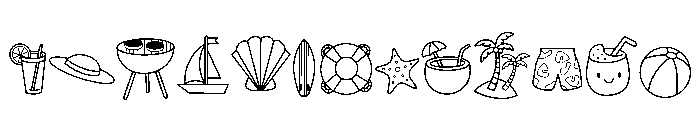 First Day Summer Font LOWERCASE