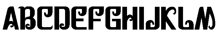 First Love Bold Font UPPERCASE