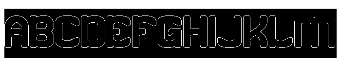 First Point-Hollow-Inverse Font UPPERCASE