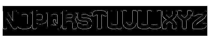 First Point-Hollow-Inverse Font UPPERCASE