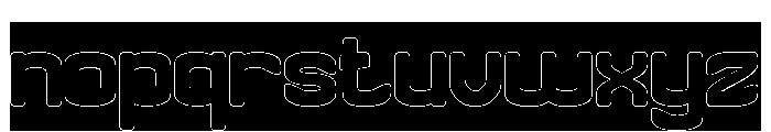 First Point-Hollow-Inverse Font LOWERCASE