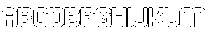 First Point-Hollow Font UPPERCASE