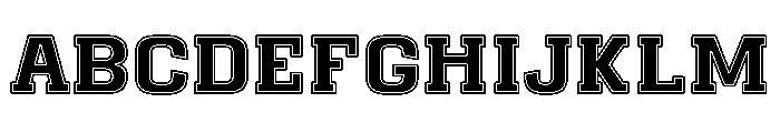 First Sport Regular Font UPPERCASE