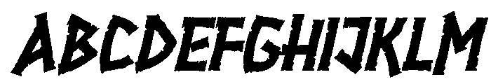 Firya Italic Font UPPERCASE