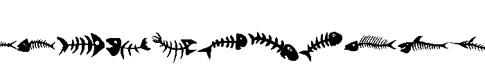 Fish Bone Collection Font UPPERCASE