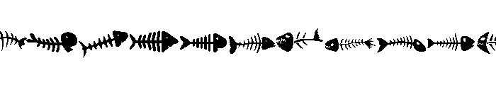 Fish Bone Collection Font LOWERCASE