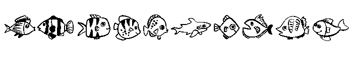 Fish funny Font OTHER CHARS
