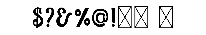 Fishtail Christmas Font OTHER CHARS