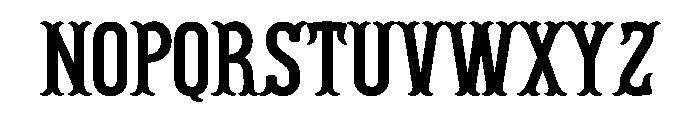 Fishtail Monogram Font UPPERCASE