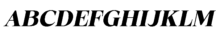 Fitgad Bold Ita SemExp Font UPPERCASE