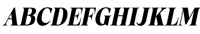 Fitgad ExtBd Ita Cond Font UPPERCASE
