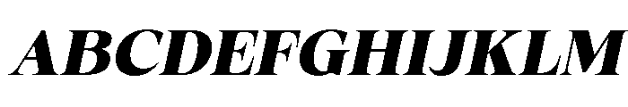 Fitgad ExtBd Ita SemExp Font UPPERCASE
