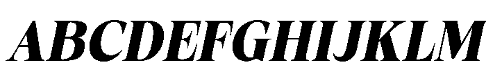 Fitgad ExtBd Ita SemiCond Font UPPERCASE