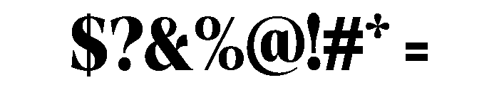 Fitgad ExtBd SemiCond Font OTHER CHARS
