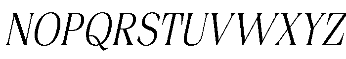 Fitgad ExtLt Ita Cond Font UPPERCASE