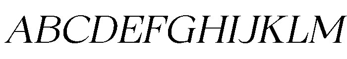 Fitgad ExtLt Ita Exp Font UPPERCASE