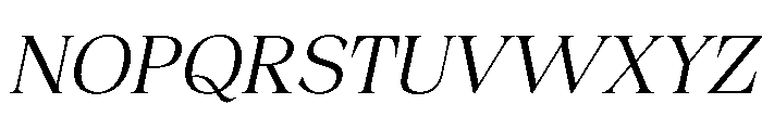 Fitgad ExtLt Ita SemExp Font UPPERCASE