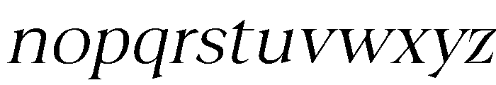 Fitgad ExtLt Ita SemExp Font LOWERCASE