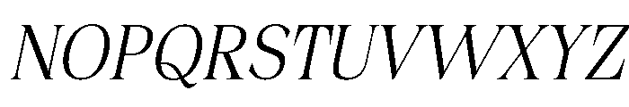 Fitgad ExtLt Ita SemiCond Font UPPERCASE