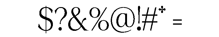 Fitgad ExtLt SemiCond Font OTHER CHARS