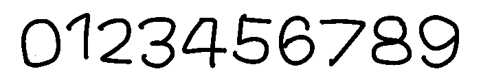 Five Years Old Font OTHER CHARS