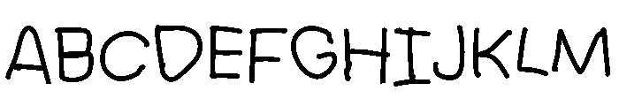 Five Years Old Font UPPERCASE