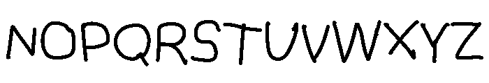 Five Years Old Font UPPERCASE