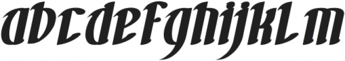 FILLET O FISH Bold Italic otf (700) Font LOWERCASE