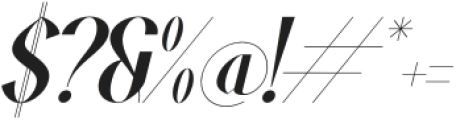 Fiably Manor Italic otf (400) Font OTHER CHARS