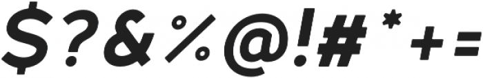 Fibon Neue Bold Italic Round otf (700) Font OTHER CHARS