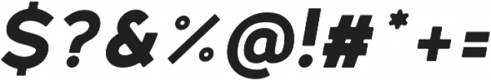 Fibon Neue ExtraBold Italic Round otf (700) Font OTHER CHARS