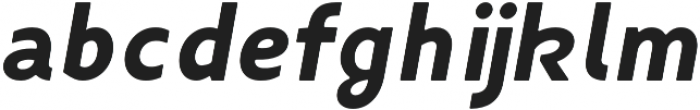 Fibon Neue ExtraBold Italic Round otf (700) Font LOWERCASE