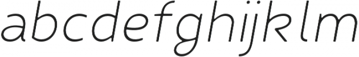 Fibon Neue Light Italic Round otf (300) Font LOWERCASE