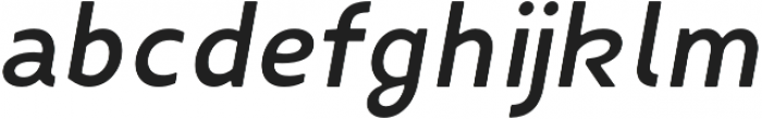 Fibon Neue SemiBold Italic Round otf (600) Font LOWERCASE