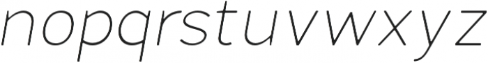 Fibon Neue Thin Italic Round otf (100) Font LOWERCASE