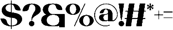 Ficrom Regular otf (400) Font OTHER CHARS