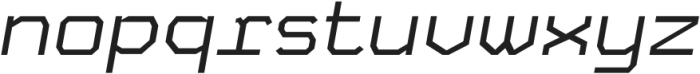 Field Mono Extended Italic otf (400) Font LOWERCASE