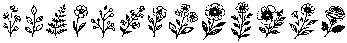 Field Notes Icons otf (400) Font LOWERCASE