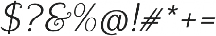 Fielke Italic otf (400) Font OTHER CHARS