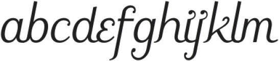 Fielke Italic otf (400) Font LOWERCASE
