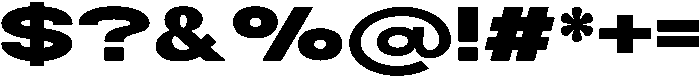 Fierce Black otf (900) Font OTHER CHARS