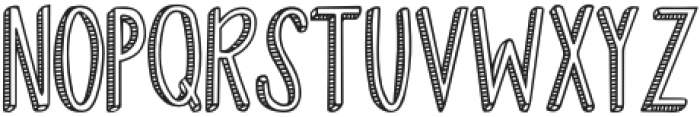 Fiesta Stripy Font Regular otf (400) Font UPPERCASE