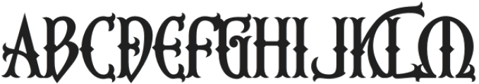 Fifth Reign Bold otf (700) Font UPPERCASE