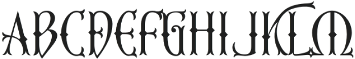 Fifth Reign Thin otf (100) Font UPPERCASE