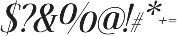 Fifty Fifty Bold Italic otf (700) Font OTHER CHARS