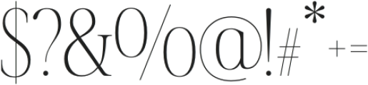 Fifty Fifty Fine otf (400) Font OTHER CHARS