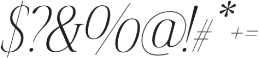 Fifty Fifty Light Italic otf (300) Font OTHER CHARS