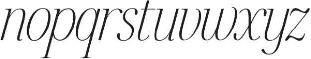 Fifty Fifty Light Italic otf (300) Font LOWERCASE