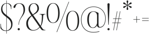 Fifty Fifty Light otf (300) Font OTHER CHARS